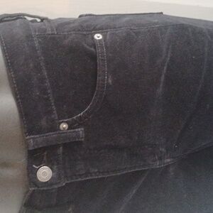GAP Black Vintage Slim High Rise Corduroy Pants